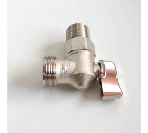 Кран для стиральной машины  1/2"x3/4" шаровый угловой ITAP 392