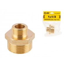 Ниппель ред. нар.-нар. 1X1/2, AV Engineering