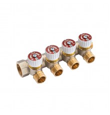 Коллектор с вентилями 3/4"х1/2" 4 вых. Icma