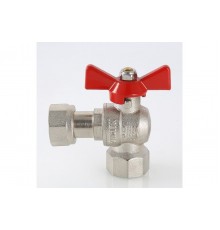 Кран шаровой угловой VALTEC BASE с накидной гайкой 3/4" ВВ