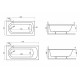 Ванна акриловая Polimat CLASSIC SLIM 170x75 с ножками